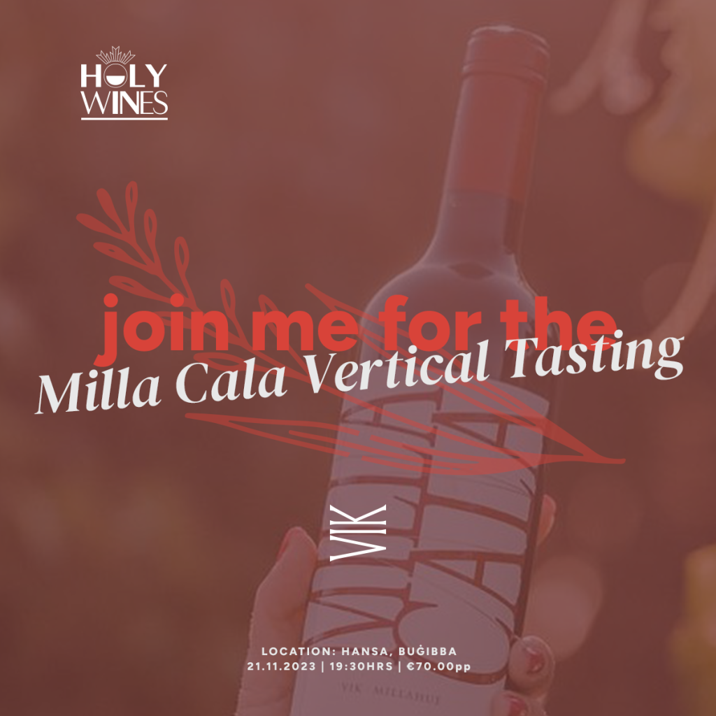 Milla Cala - Vertical Tasting - Holy Wines - VIK - Hansa